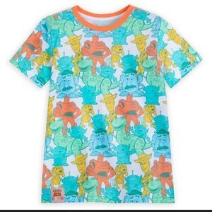 Disney M 7/8 Toy Story neon t-shirt Disneyworld colorful cartoon Woody potato he